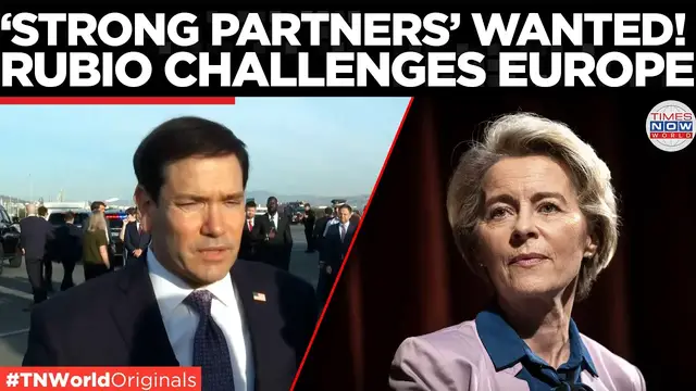 Video thumbnail for RUBIO'S EUROPE WARNING! Rubio Praises Germany, Demands Stronger NATO | Times Now World
