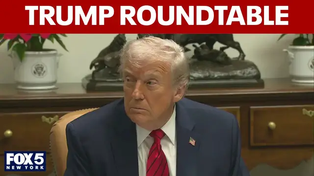Video thumbnail for Trump participates in roundtable