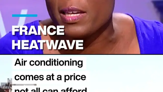 Video thumbnail for France Heatwave: Air conditioning comes at a price not all can afford