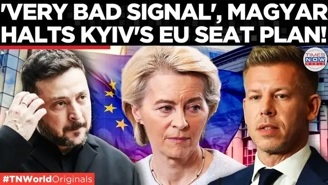 Video thumbnail for EU ACCESSION SHATTERED? MAGYAR Single-Handedly Blocks Ukraine’s EU SEAT PLAN | Times Now World