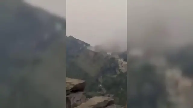 Video thumbnail for Yemen: Houthi Missile Crashes On Launch In Yemen.