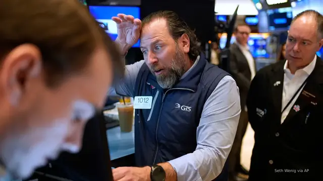 'Video thumbnail for Trump reaffirms support for tariffs despite stock market losses'