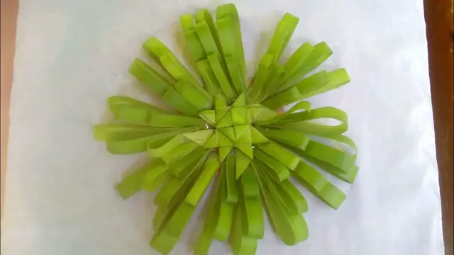 Video thumbnail for How to make beautiful palm flower || coconut leaf craft