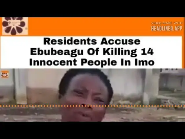 Video thumbnail for Residents Accuse Ebubeagu Of Killing 14 Innocent People In Imo ~ OsazuwaAkonedo