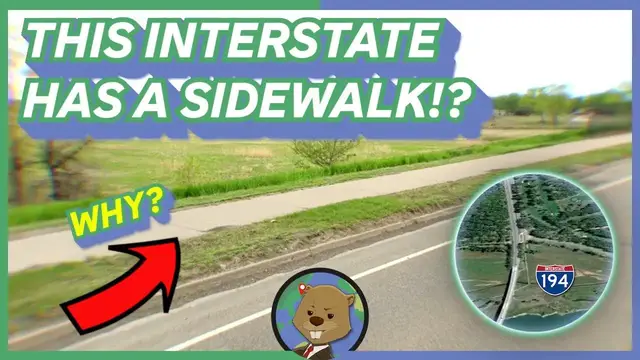 'Video thumbnail for Why This US Interstate Has Sidewalks'