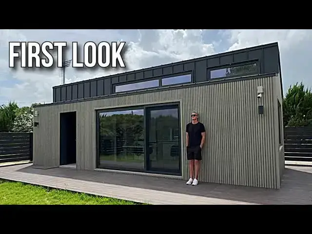 'Video thumbnail for kerry tarnow: lg prefab homes! mono plus 26 tiny home tour, smart cottage features & us expansion'