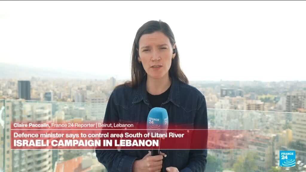 Video thumbnail for Israeli forces to control south Lebanon up to Litani river