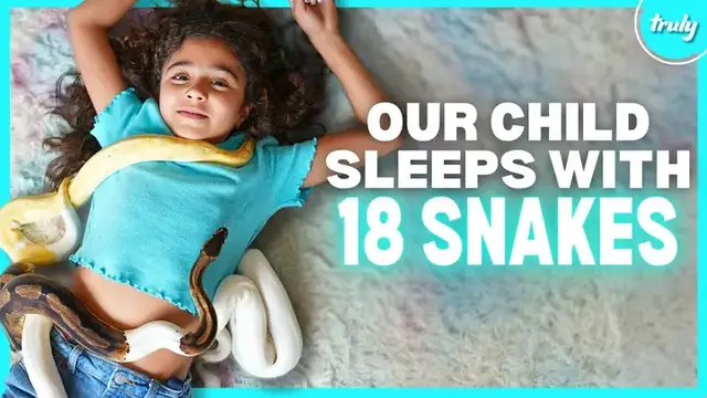 'Video thumbnail for We Let Our Young Daughter Sleep With 18 Snakes | MY EXTRAORDINARY FAMILY'
