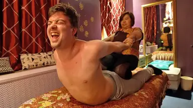 'Video thumbnail for Hardcore Thai Massage Satisfyingly CRACKS My Broken Back'