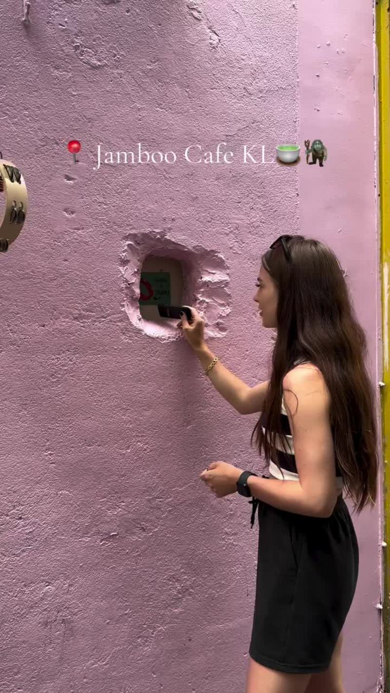 Video thumbnail for Hidden Matcha Window at Jamboo Cafe Kuala Lumpur