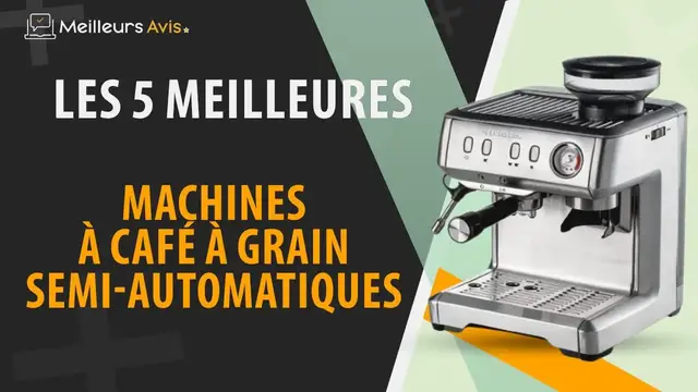 Video thumbnail for ⭐️ MEILLEURE MACHINE A CAFE A GRAIN SEMI-AUTOMATIQUE - Comparatif 2023