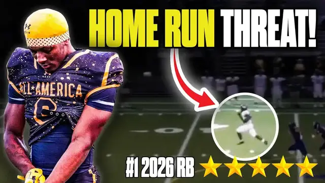 'Video thumbnail for a to z sports film room: savion hiter - elite 2026 running back film breakdown'