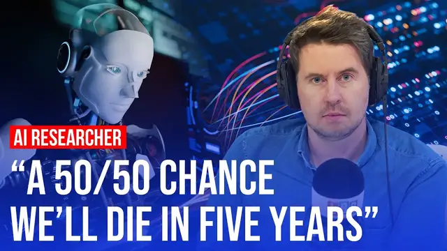 Video thumbnail for Worst case scenario? Human extinction, warns ex-AI researcher