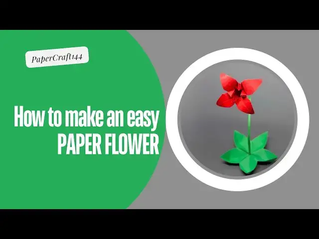Video thumbnail for How to make an easy Beautiful PAPER FLOWER