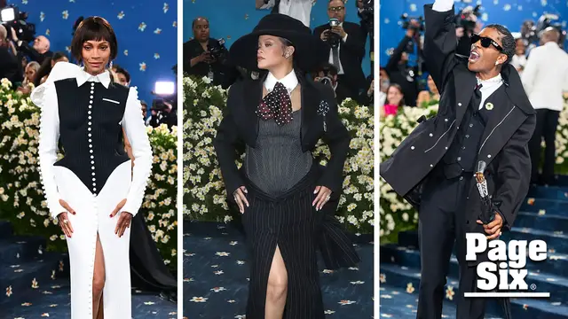 Video thumbnail for The best tailored looks from Met Gala 2025: Rihanna, A$AP Rocky, Zoe Saldaña and more