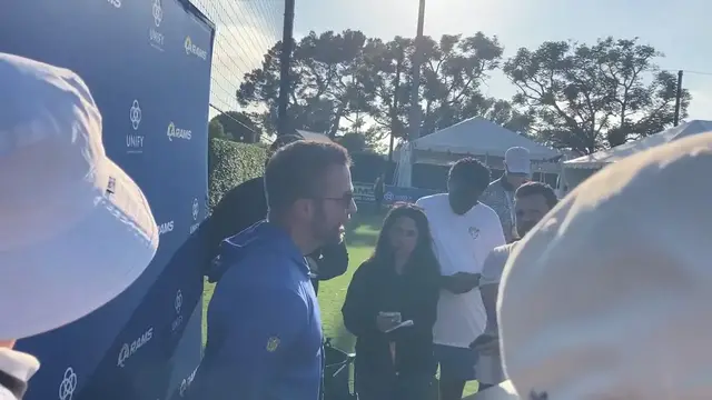 'Video thumbnail for Los Angeles Rams Head Coach Sean McVay on Standouts in Camp and More'