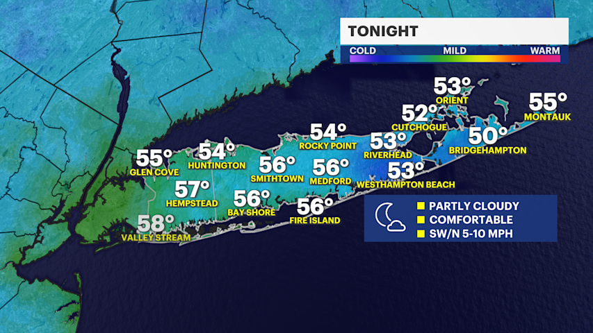 Video thumbnail for Comfortable evening ahead of a more summerlike stretch of Long Island weather