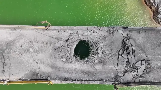 Video thumbnail for Iran: US Strikes Damaged Bridges Hormozgan Bandar Abbas Iran July 2.