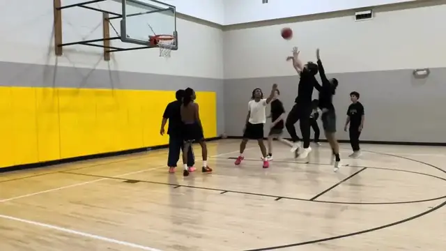 Video thumbnail for Austin Bourque: basketball practice with layup drills