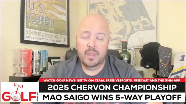 Video thumbnail for Mao Saigo wins The Chevron Championship in 5-way playoff