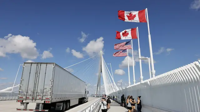 Video thumbnail for Canada’s tariffs are now in effect. Trump threatens Bombardier next