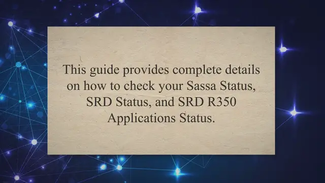 'Video thumbnail for Sassa Status Check for SRD Application – SRD Status Check Online'