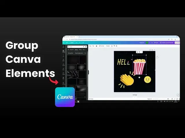 'Video thumbnail for How to Group Elements in Canva'