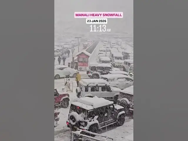 Video thumbnail for Manali snowfall#manalitrip