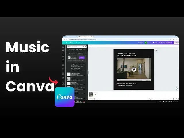 'Video thumbnail for How To Add Music To Videos In Canva'