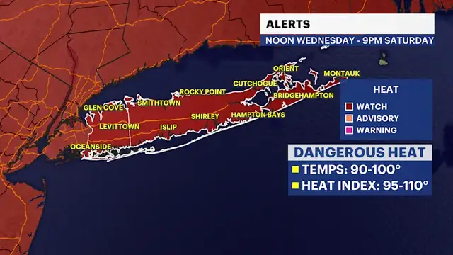 Video thumbnail for HEAT ALERT: Hot weather building with highs in the 90s and heat index into the triple digits