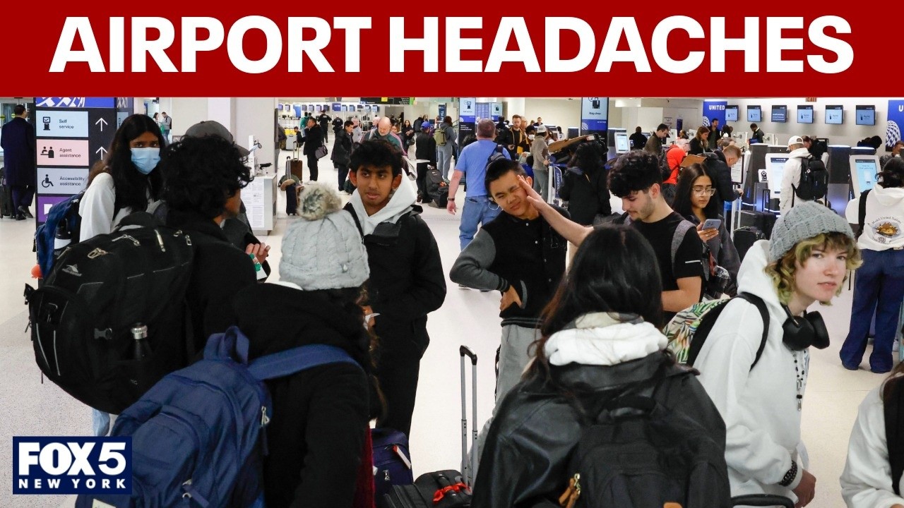 Video thumbnail for Newark airport ground stop due to 'volume' lifted