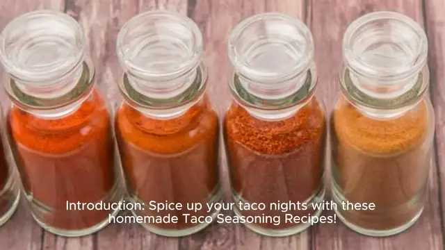 Video thumbnail for Taco Seasoning Recipes