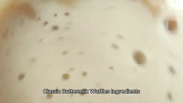 Video thumbnail for Classic Buttermilk Waffles