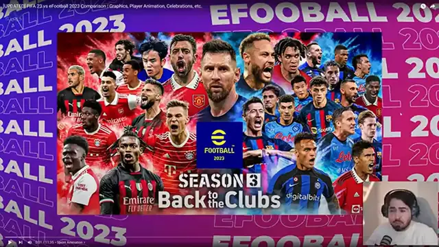 Video thumbnail for FIFA 23 VS EFOOTBALL MAIS ATUALIZADO POSSÍVEL!!! QUAL É MELHOR NO MOMENTO!