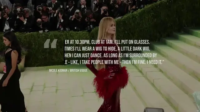 Video thumbnail for Nicole Kidman 'wears a dark wig' so she can go clubbing in disguise.