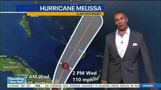 'Video thumbnail for Hurricane Melissa latest updates, path'
