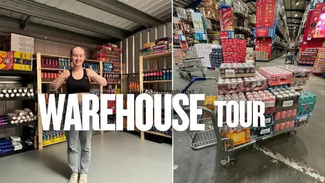 Video thumbnail for money making meg: 2025 warehouse tour! vending & coffee machines, snacks