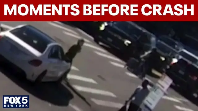 Video thumbnail for New video shows moments before car hits pedestrians, killing 2 in the Bronx