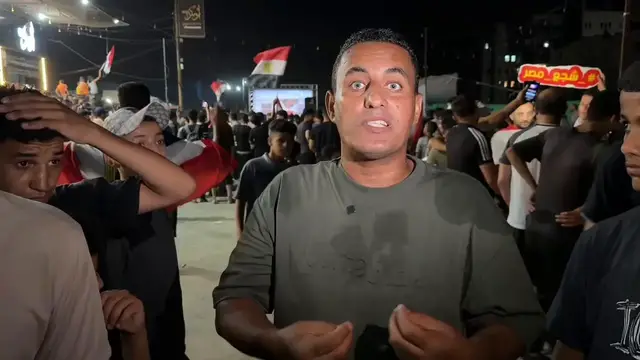 Video thumbnail for Deir al-Balah erupts in celebration after Egypt reaches World Cup Round of 16.
