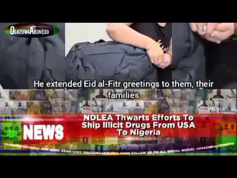 Video thumbnail for NDLEA Thwarts Efforts To Ship Illicit Drugs From USA To Nigeria