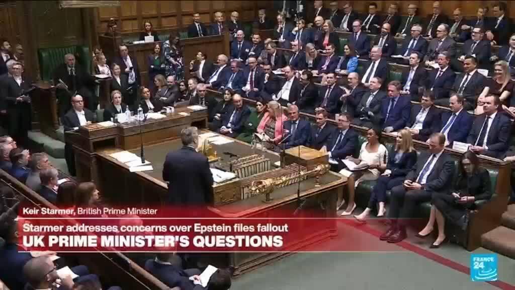 Video thumbnail for REPLAY: UK Prime Minister's questions over Mandelson-Epstein ties
