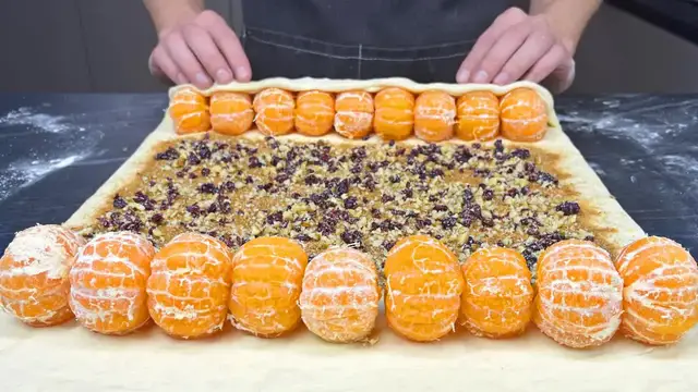 Video thumbnail for Why didn't I know about this method before!? Wrapping mandarins in dough and baking them in the oven