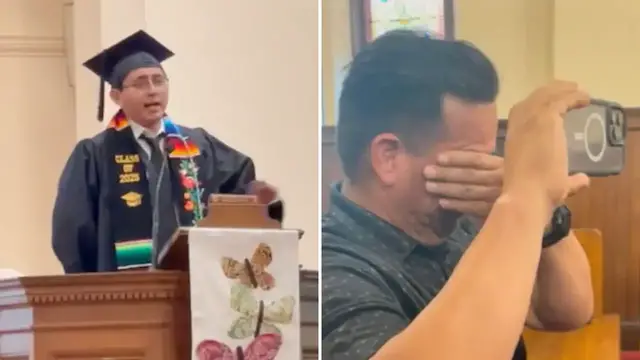 'Video thumbnail for First-Generation Harvard Grad Brings Parents To Tears When He Surprises Them With Singing Performance'