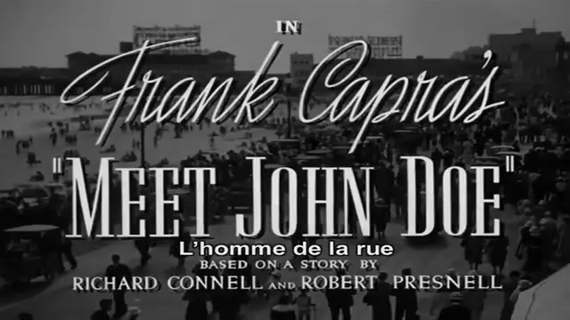 Video thumbnail for Meet John Doe (1941)