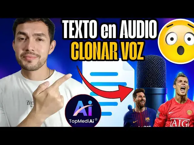 'Video thumbnail for Convierte Texto en Voz  Realista y Clona Voces con IA | Clonación de la  voz de Messi con TopMediai'