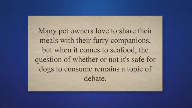 Video thumbnail for Diving into the Debate: Can Dogs Safely Consume Seafood?