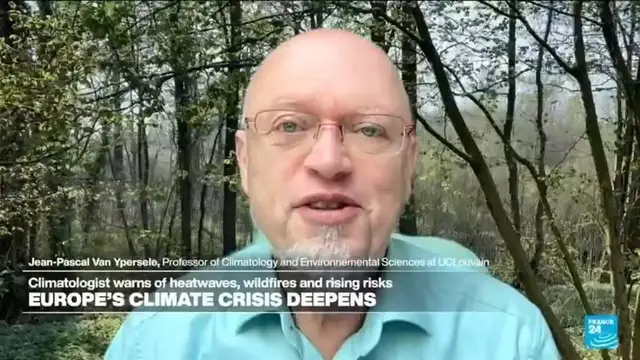 Video thumbnail for Climatologist warms of heatwaves, wildfires and rising risks in Europe