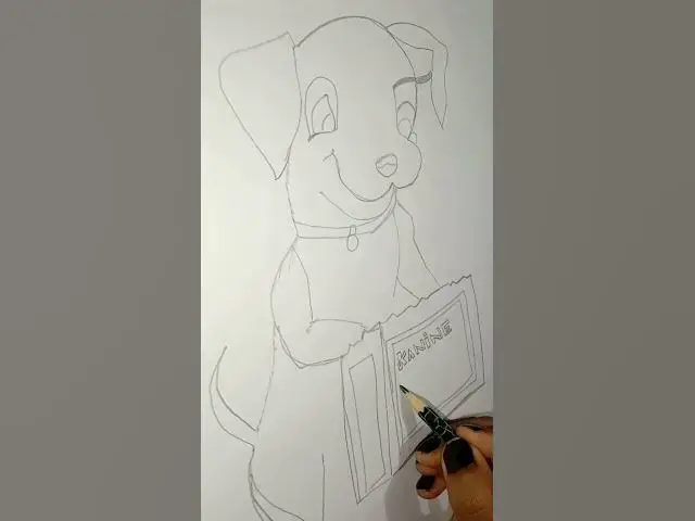Video thumbnail for How to Draw a Simple Dog for Kids | Step-by-Step #shorts