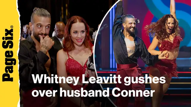 'Video thumbnail for Whitney Leavitt gushes over husband Conner 'stepping up' to help her live out 'DWTS' dreams'