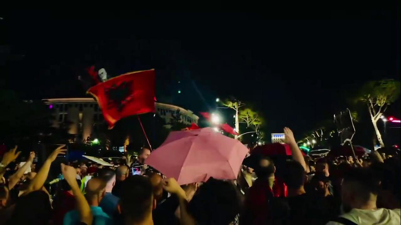 Video thumbnail for Albania: Albania Protesters Rally Against Trump Linked Luxury Resort Plan In Tirana.
